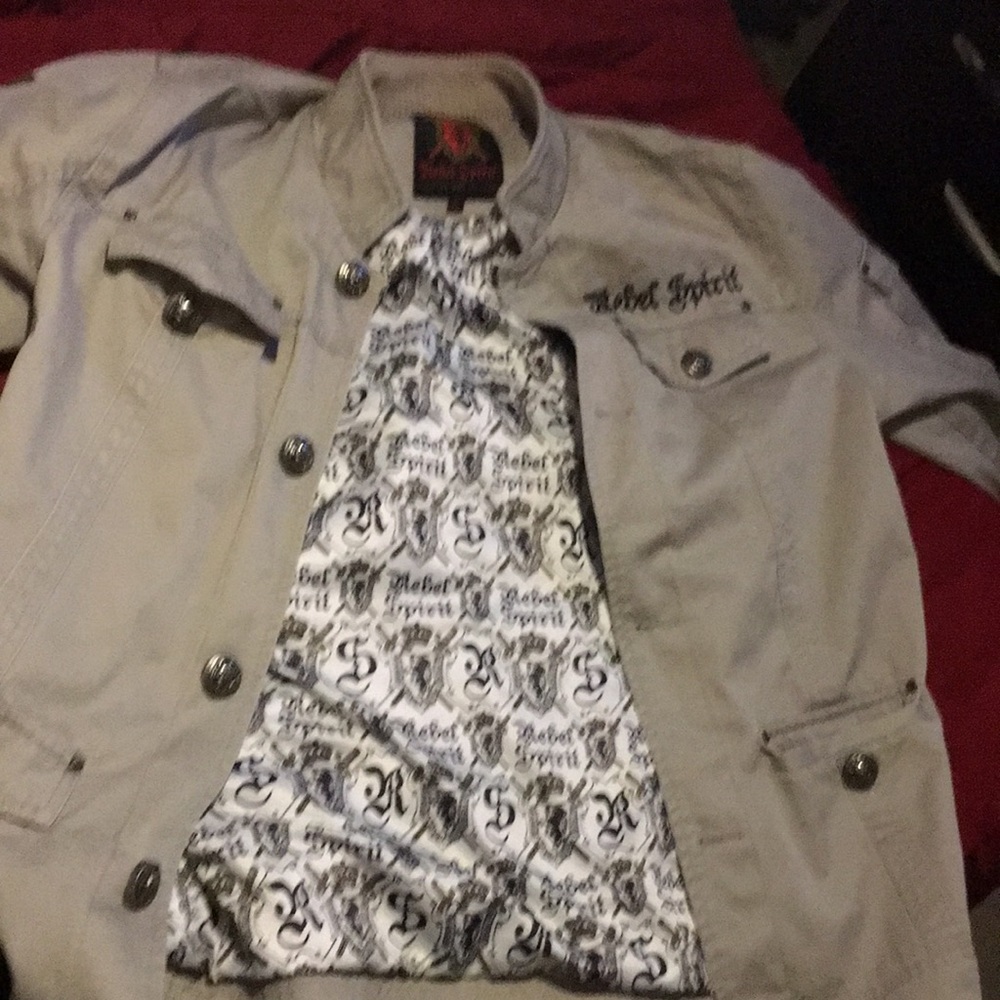 XL REBEL SPIRIT Jacket khaki color - Picture 2 of 10